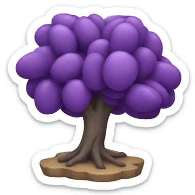purple olive tree sticker
