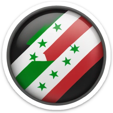 Syrian flag sticker