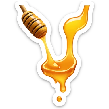 Honey dripping sticker