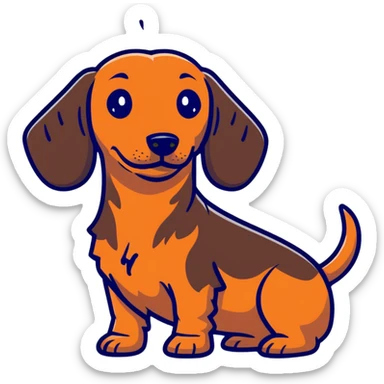 cute dachshund sticker