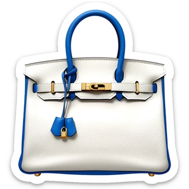 hermes birkin pure white color bag sticker