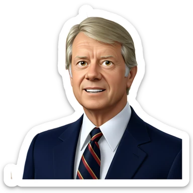 old man in formal suit sticker