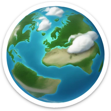 planet earth sticker