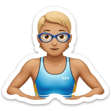 swimmer swim sticker