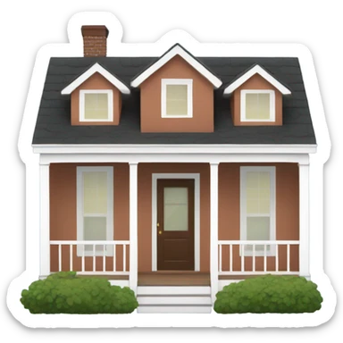 House with porch sticker