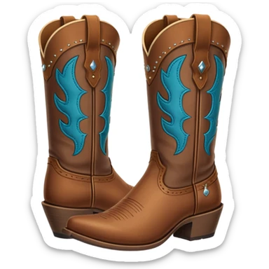 cowboy boots emoji sticker