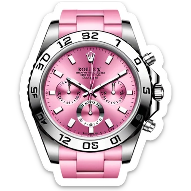 Pink Rolex and g wagon sticker