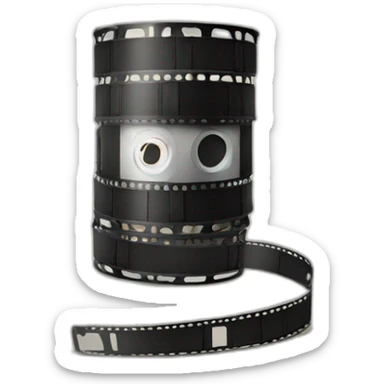 35mm film roll sticker