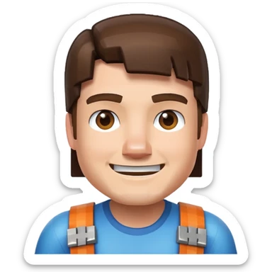 Steve from A Minecraft Movie sticker