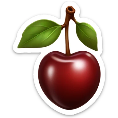 Cherry in chocolate sticker