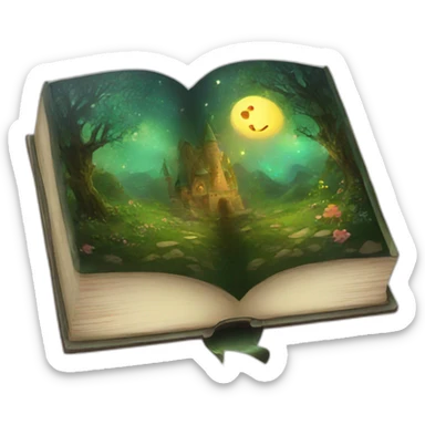 magical book sticker