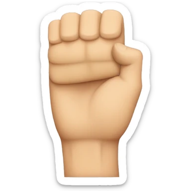 brazo flexionado sticker