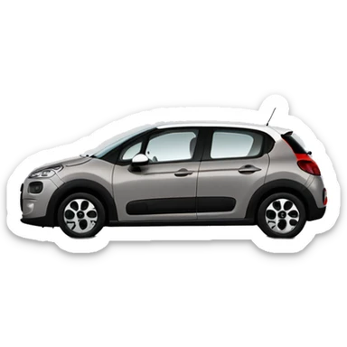 Citroen c3 prestige 2015 grey side sticker