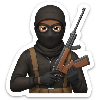 masked robber emoji sticker