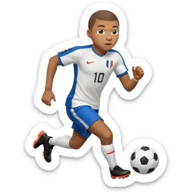 Mbappe running fast sticker