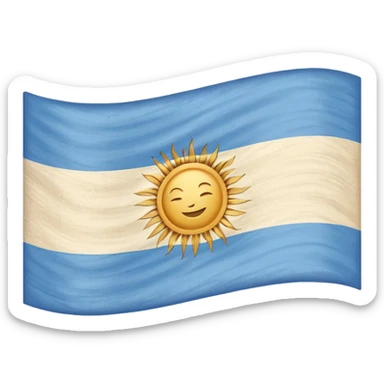 Argentine flag sticker