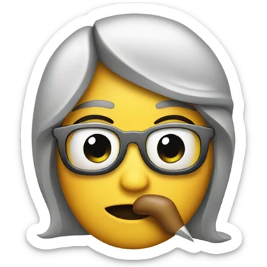 regular emoji saying a secret sticker
