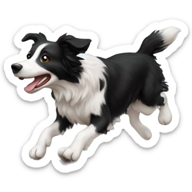 Anvil with border collie jumping over sticker