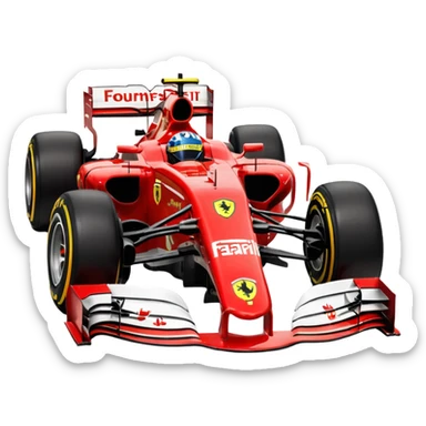 Scideria ferrari f1 team sticker