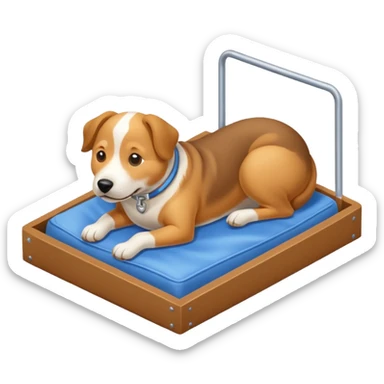 Goals:
1) Isometric view
2) Physically realistic portrayed in a way that would be expected to the average person
3) Avoid anything that could be considered offensive, even 2%

---
Now generate an image to represent a list to buy items for a dog. Items include: Kennel, bowl, bed, leash, etc sticker