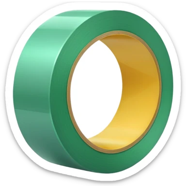 make wide  tape color light Green sticker