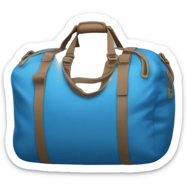Blue duffel bag sticker