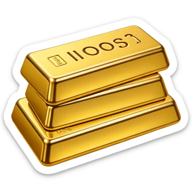 gold bars sticker