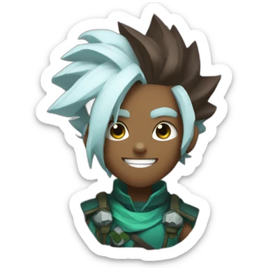Ekko from league of legends sticker