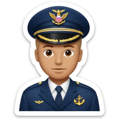 a pumped-up fighter of the navy sticker