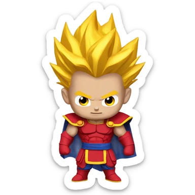 Trunks super saiyan god in red sticker