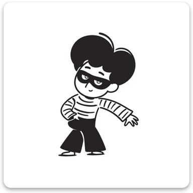 thief character sticker