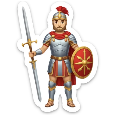 Famoso general cartagines de alto rango de la época púnica, estratega militar muy importante, foto del cuerpo entero sticker