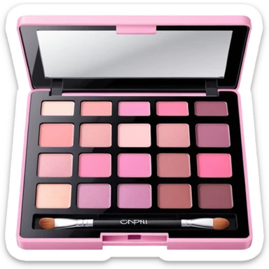 Pink eyeshadow palette sticker