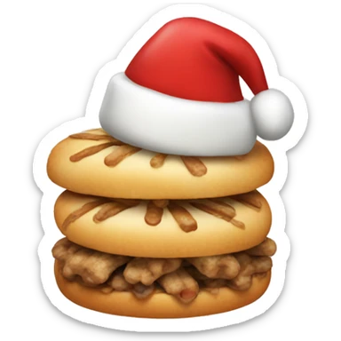 Christmas food sticker