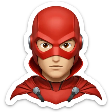 redhood with helmet sticker