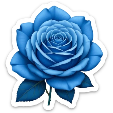 Rosa azul sticker