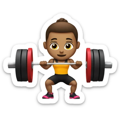Olympic weightlifter snatch sticker