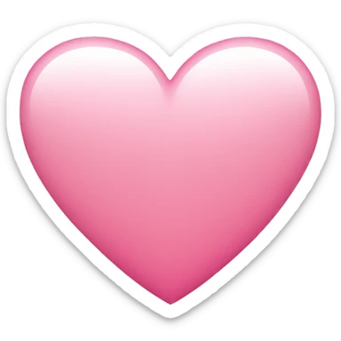 Pink heart sticker