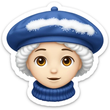 snow beret sticker