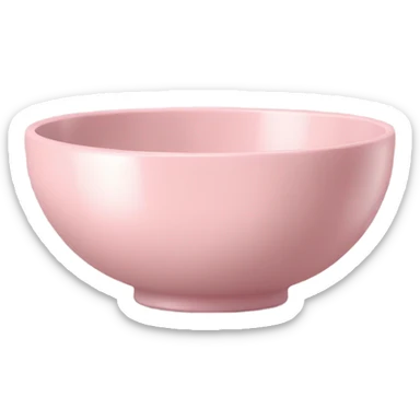 Pastel pink bowl sticker