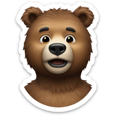 Bear disco  sticker