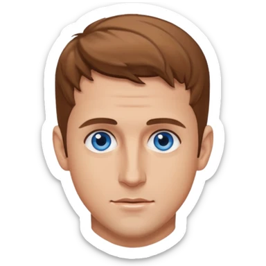 Joey McIntyre blue eyes, light brown hair sticker