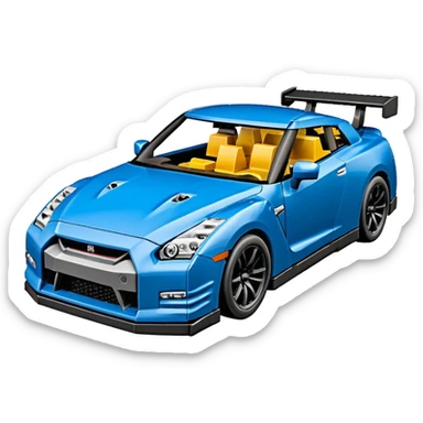 Fait moi une nissan gtr couleur Carbon en lego sticker