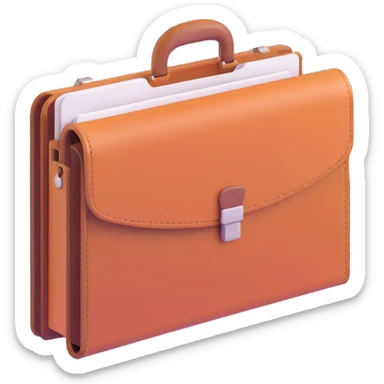 Windows-style folder icon with a subtle label or symbol indicating freelancer projects, such as a briefcase, laptop, or document overlay, clean, modern, easily recognizable as a project folder sticker