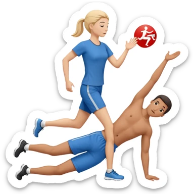 Logo de fisioterapia sticker