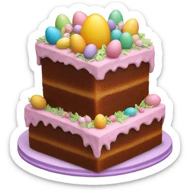 Easter cake sticker