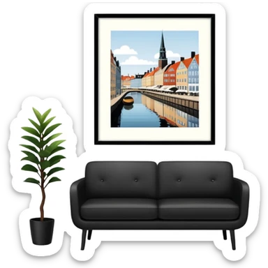 copenhagen interior design sticker