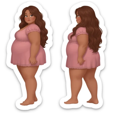 BIG  THICK  LADY AND  SBE sticker