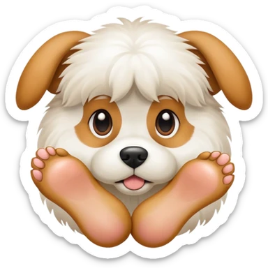 Dog with 29 toes sticker