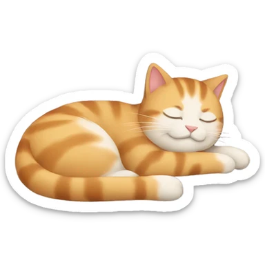 sleeping cats sticker